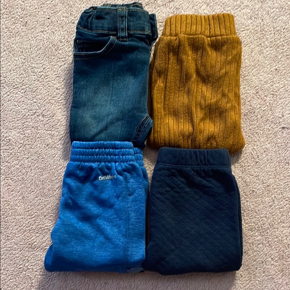 Kids' Assorted Bottoms Set - Blue, Yellow, Black